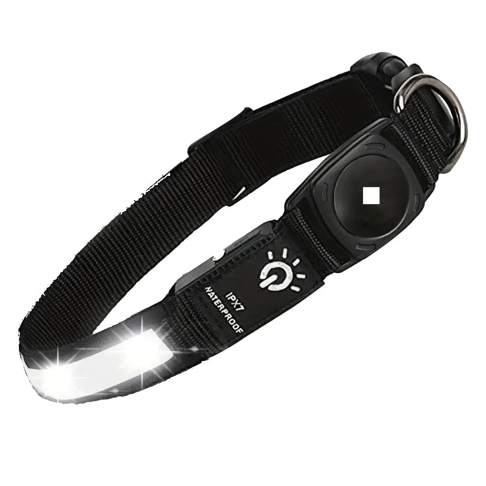 Pawfect find Waterproof LED Dog Collar - Black