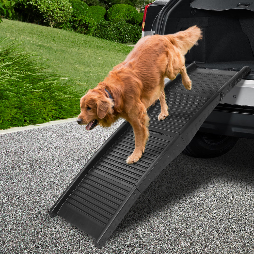 Dog Ramp Dog Steps Pet Car SUV Travel Stair Foldable Portable Ladder Plastic