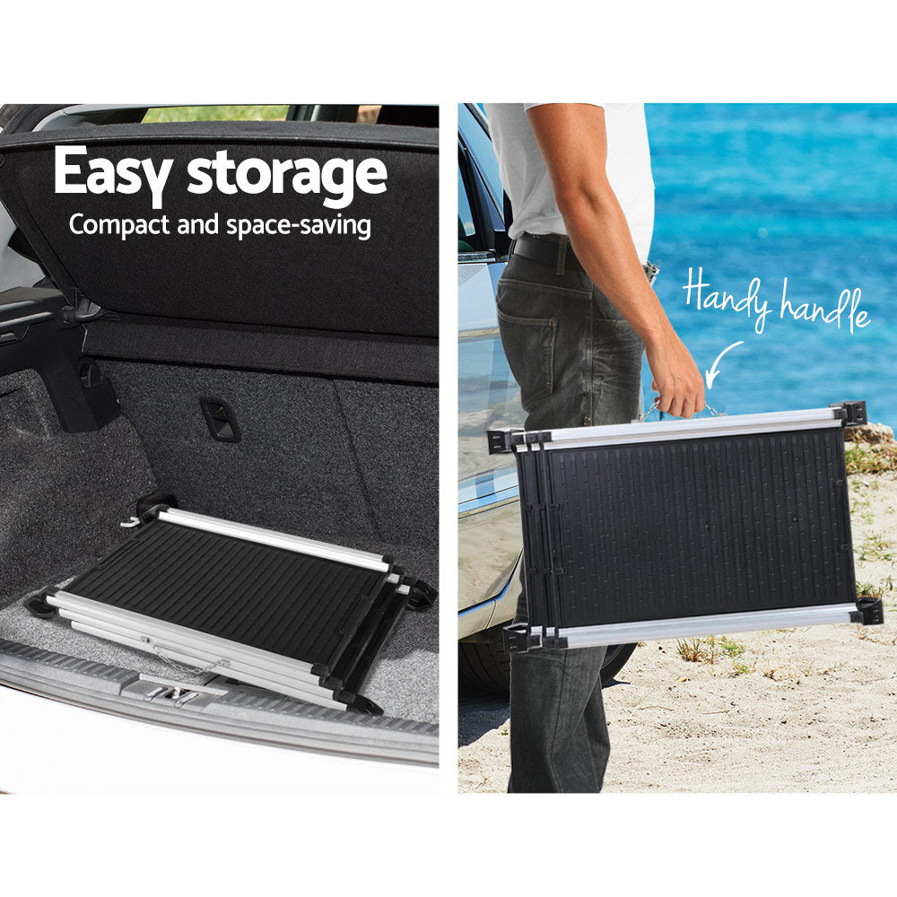 Dog Ramp Dog Steps Pet Car Travel Step Stair Foldable Portable Ladder Aluminium