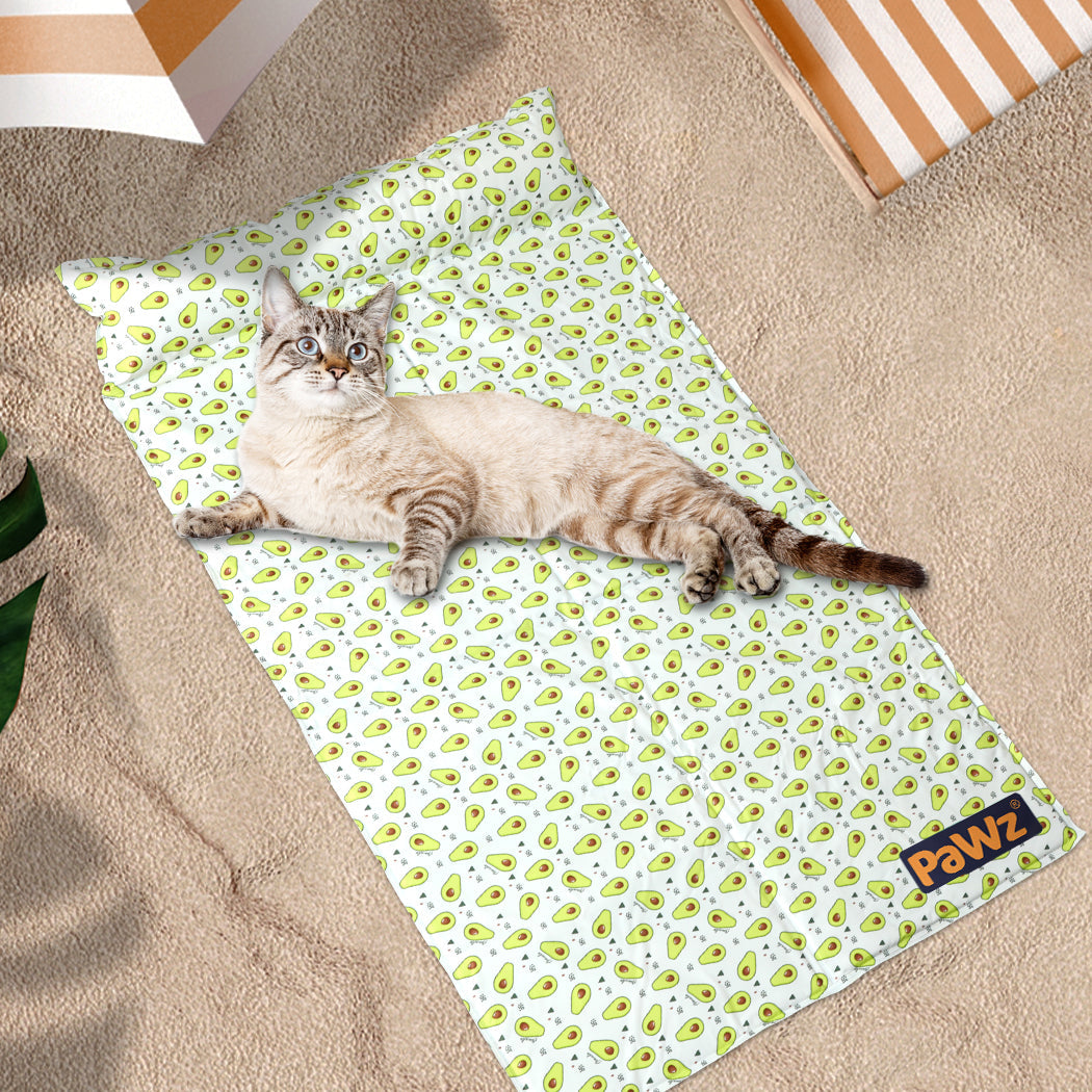 SMALL Cat Beds Pet Cooling Mat Gel Non-Toxic - Yellow