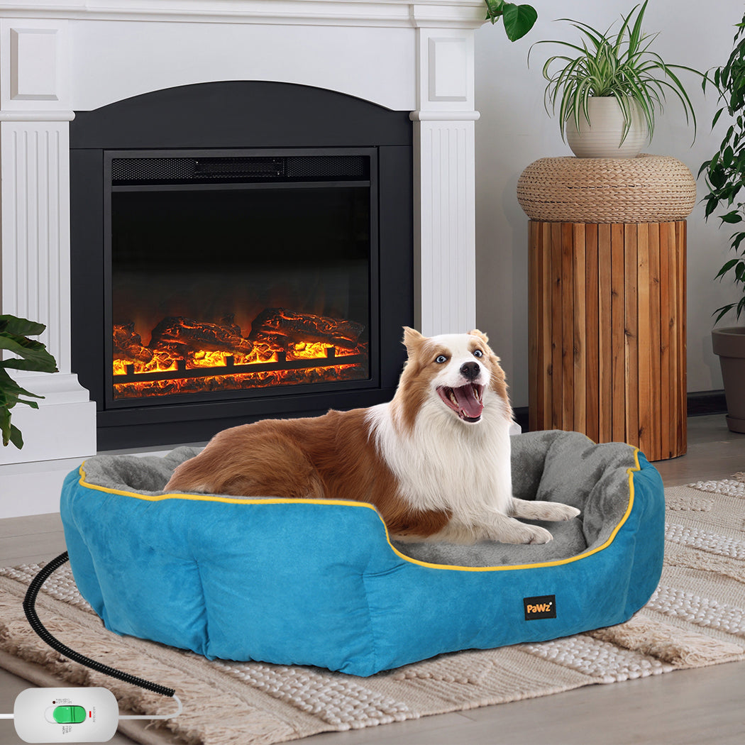 XLarge Dog Beds Electric Pet Heated - Grey