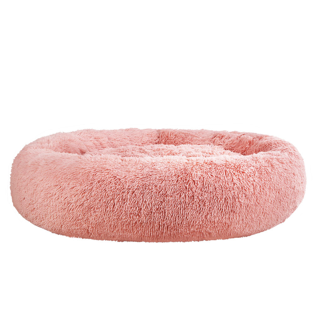 XLarge Dog Beds Pet 110cm Calming Soft Plush - Pink