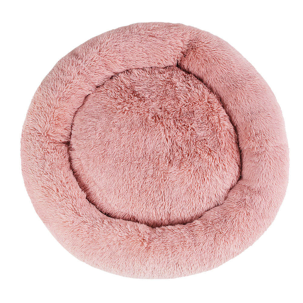 XLarge Dog Beds Pet 110cm Calming Soft Plush - Pink