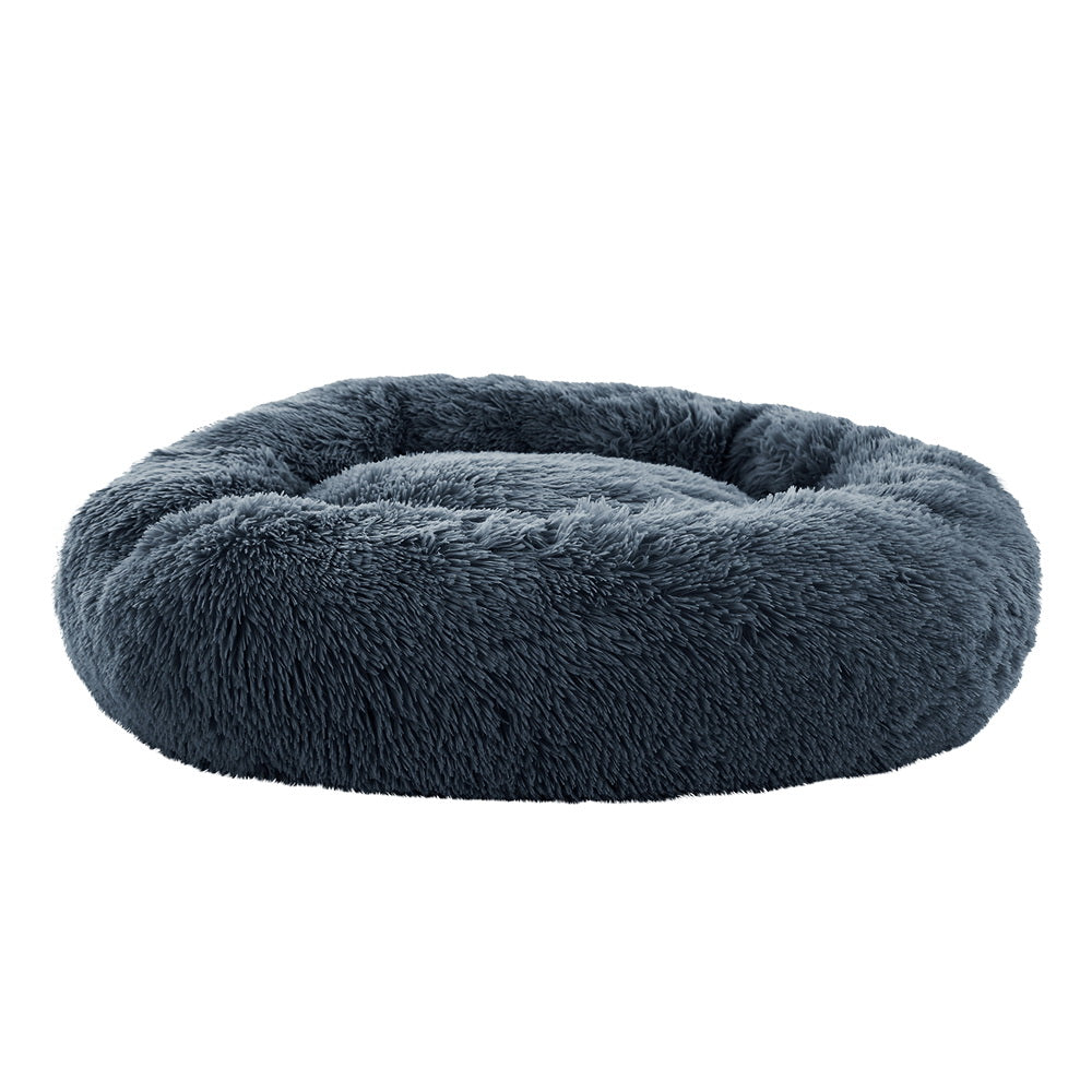Pawfect find Large Calming Soft Plush Dog & Cat Bed in Dark Grey
