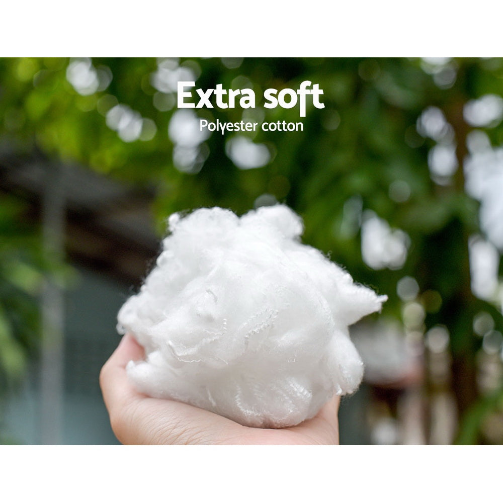 Pawfect find Luxe Calming Plush Pet Bed in Light Grey - 90cm Large