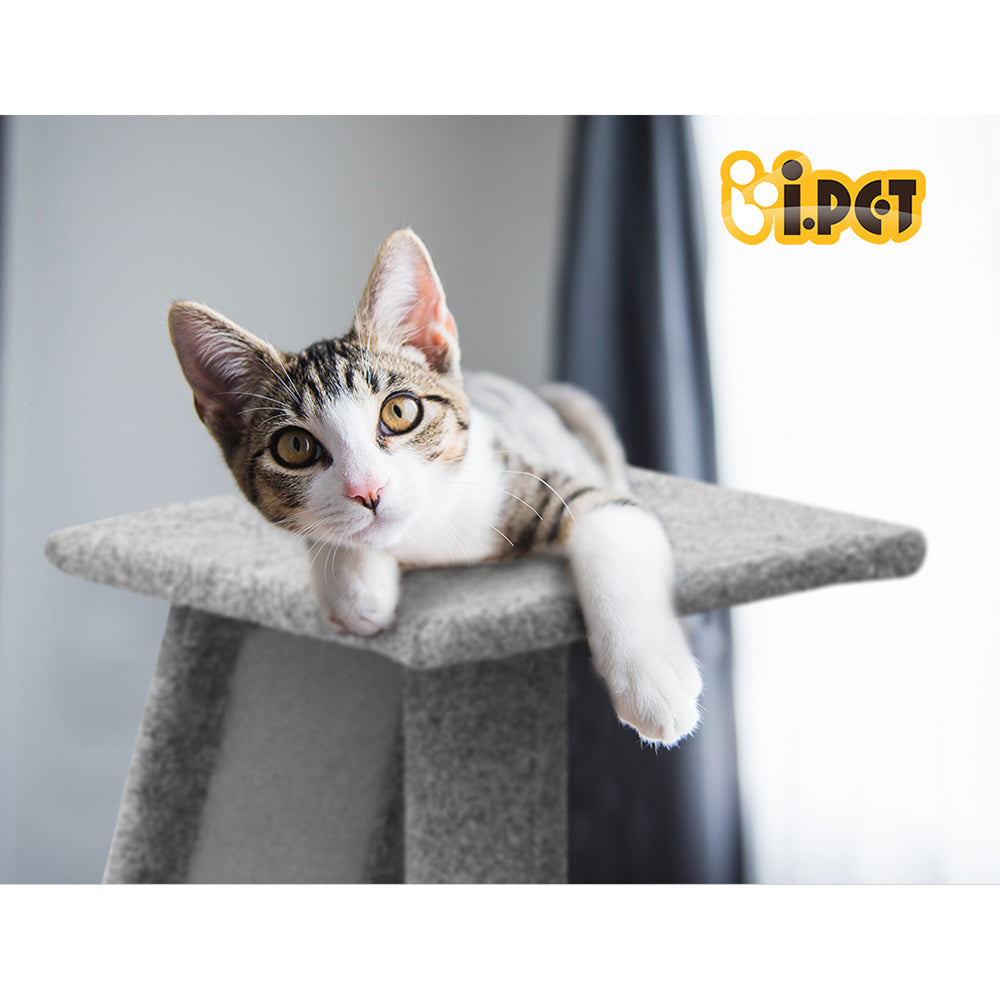 Cat Tree Trees Scratching Post Scratcher Tower Condo House Climb 82cm - Grey
