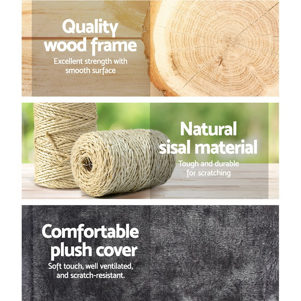 Cat Tree 171cm Trees Scratching Post Scratcher Tower Condo House Furniture Wood