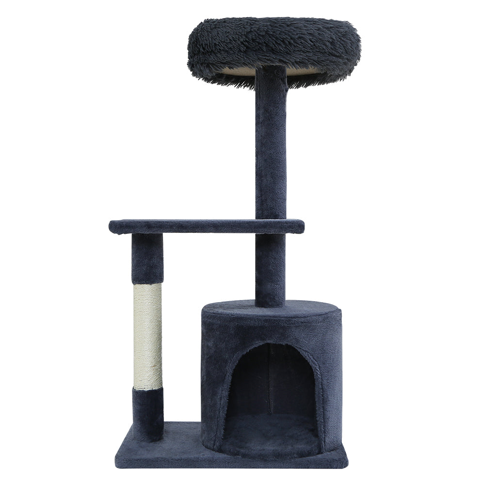 Cat Tree Scratching Post Scratcher Tower Condo House 94cm - Grey