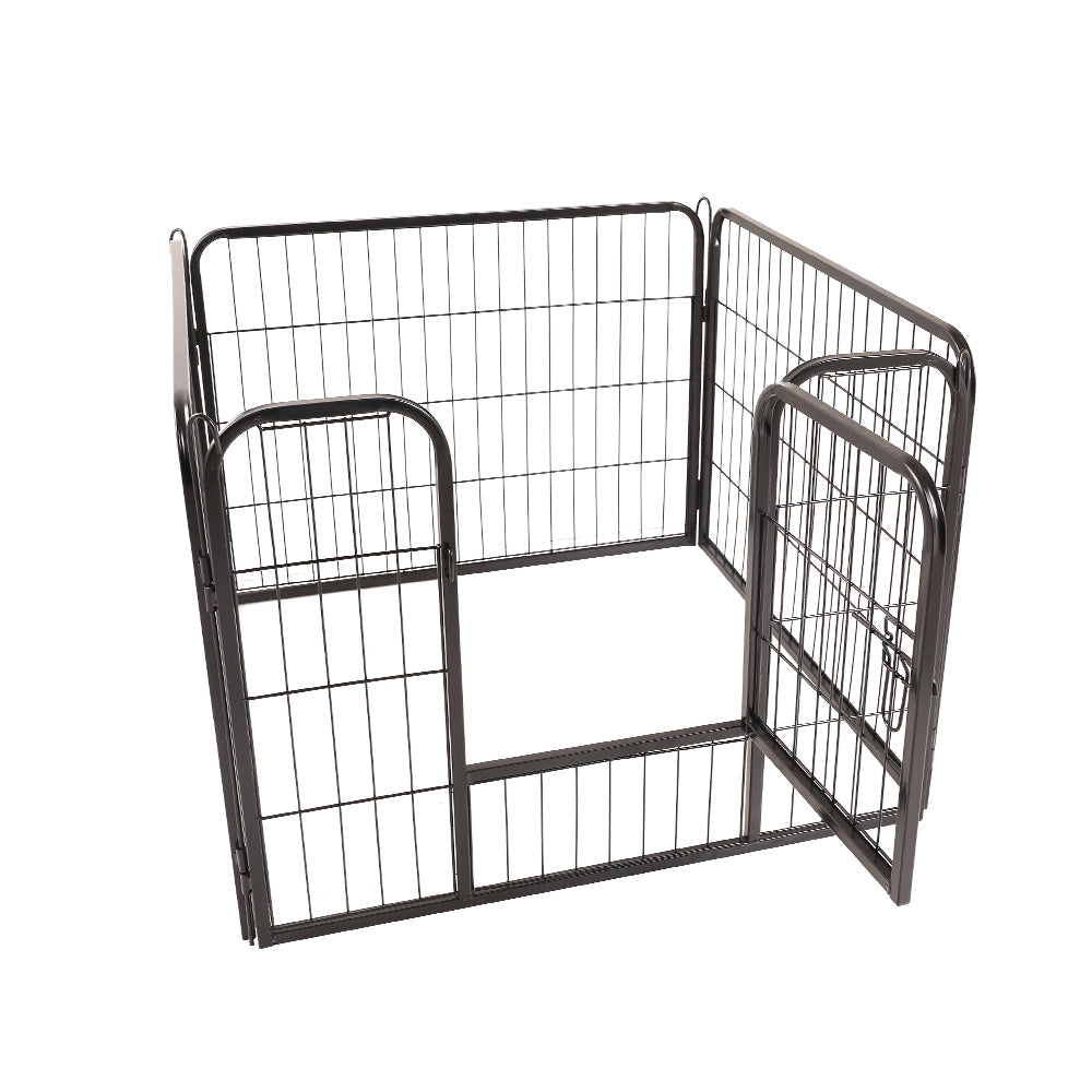 Dog Playpen Pet Playpen 8 Panel Puppy Exercise Cage Enclosure Fence 80x60cm