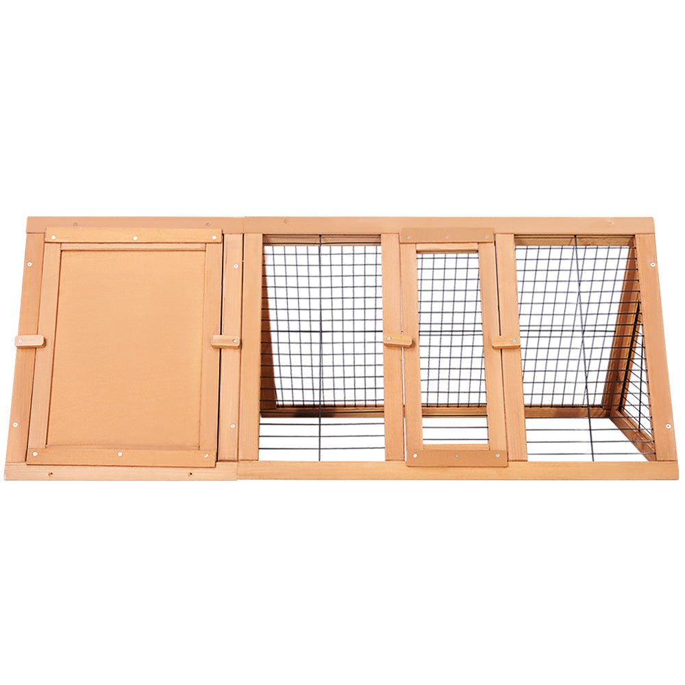Rabbit Hutch Wooden Chicken Coop Pet Hutch 119cm x 51cm x 44cm