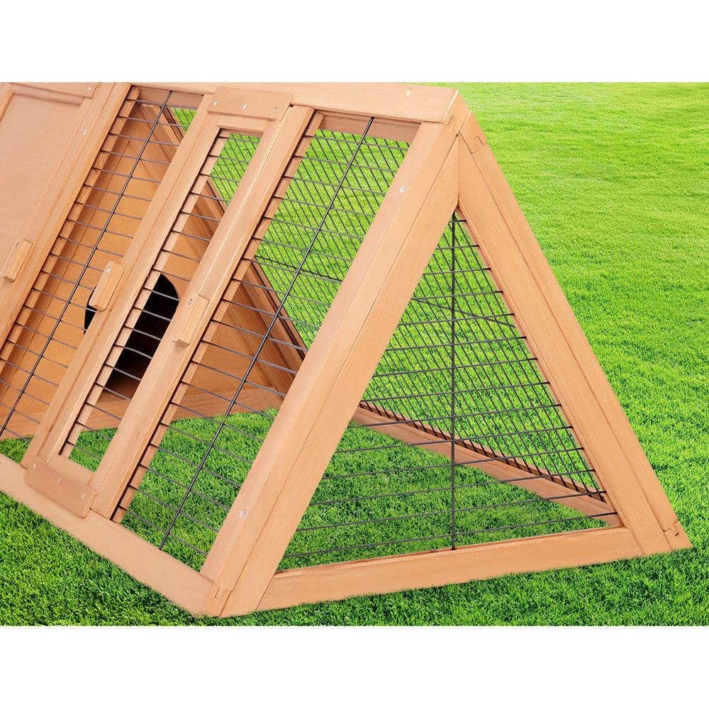 Rabbit Hutch Wooden Chicken Coop Pet Hutch 119cm x 51cm x 44cm