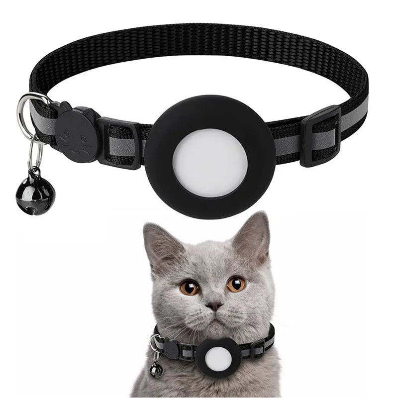 Pawfect find Reflective Waterproof Cat Collar - Black