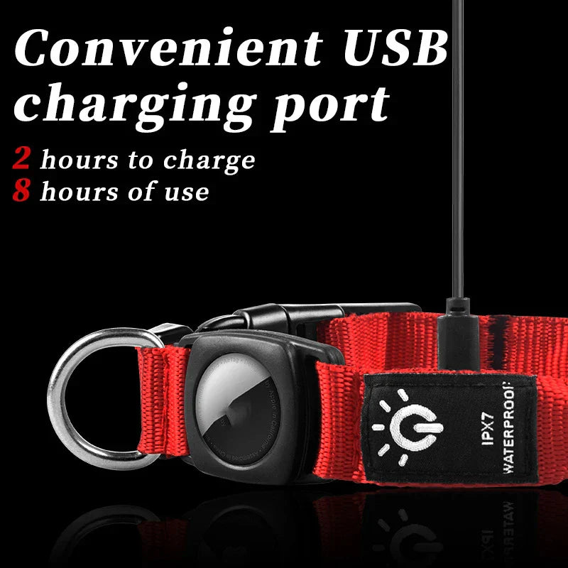 Pawfect find Waterproof LED Dog Collar - Green