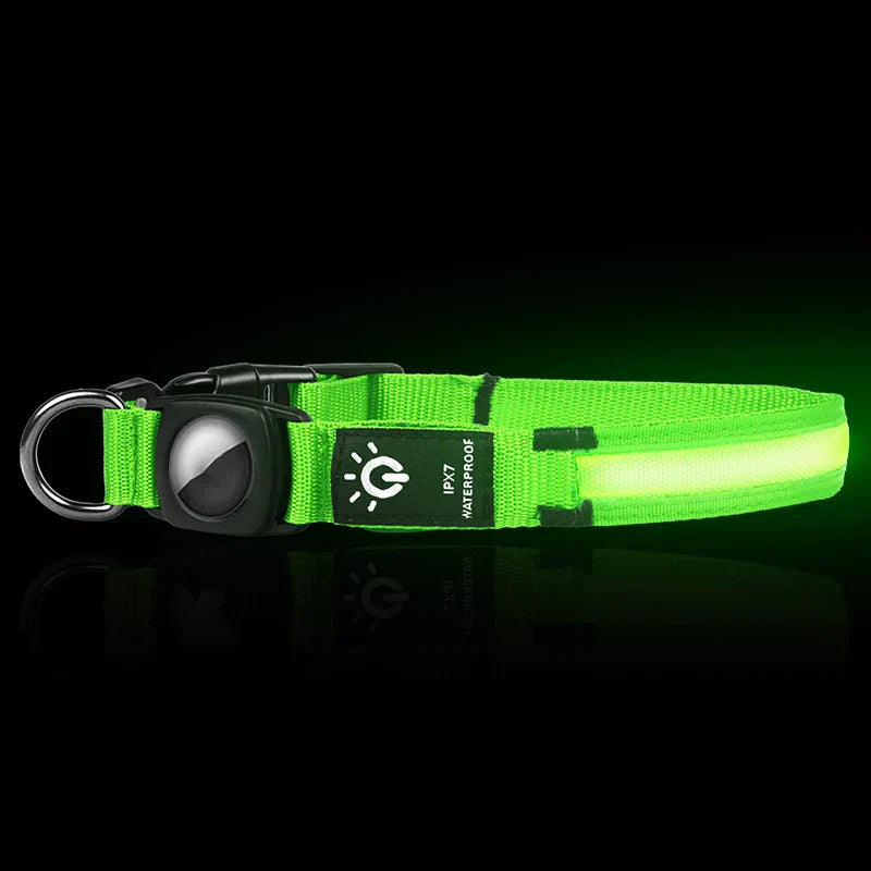 Pawfect find Waterproof LED Dog Collar - Green