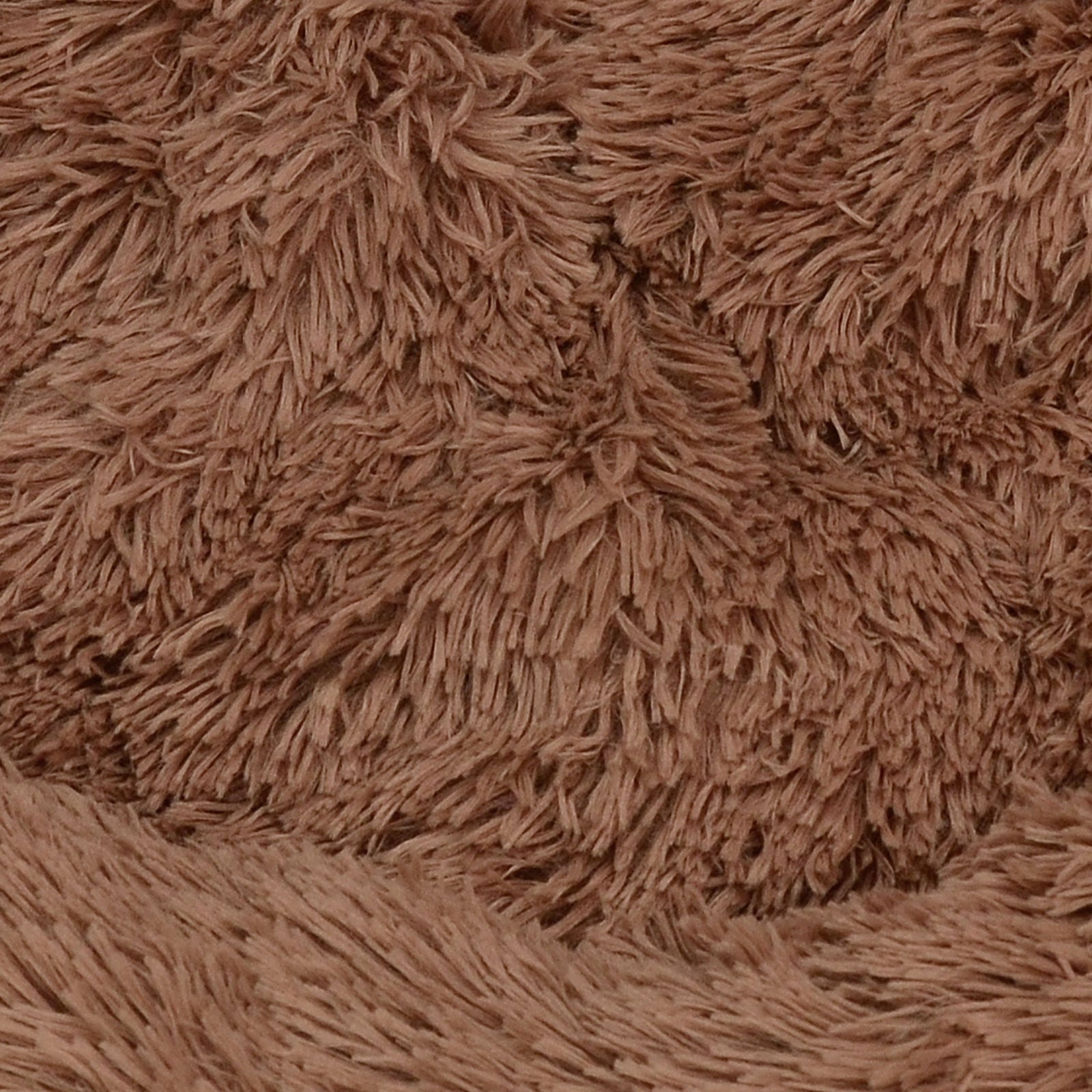 Pawfect find Luxurious Warm Plush Round Dog Bed - XL 100cm in Light Coffee