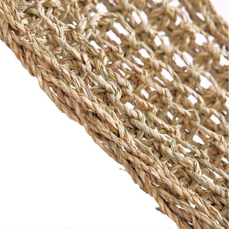 Comfortable and Natural Straw Reptile Bed Hammock for Basking and Relaxation - 20*20*28CM