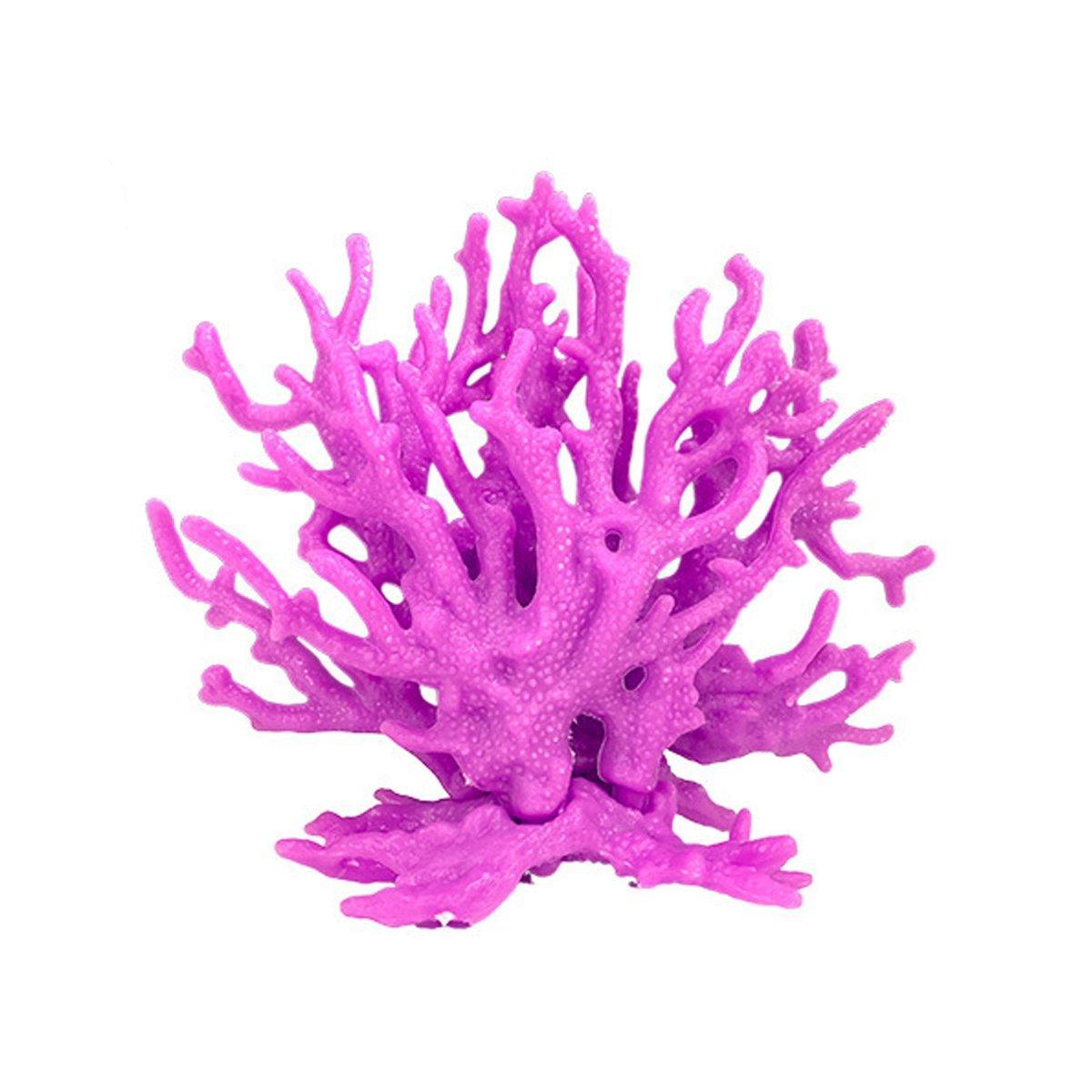 Soft Coral Realistic Water Plants Aquarium Decoration Fish Tank Seawater Set - Beige