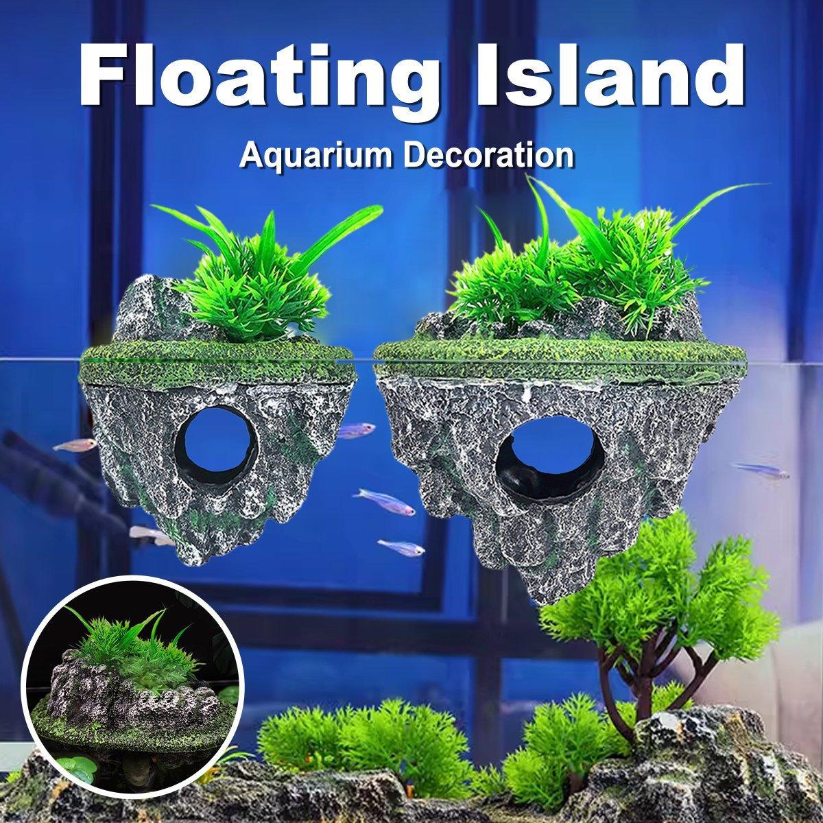 Fish Tank Aquascape Hoverstone Decoration Natural Rock Landscaping for Aquarium - L
