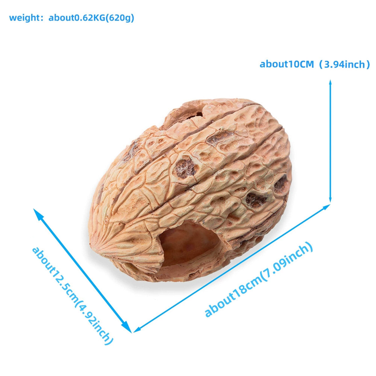 Pet Climbing Shelter Simulated Walnut Resting Box Small Animal Hideaway Decor