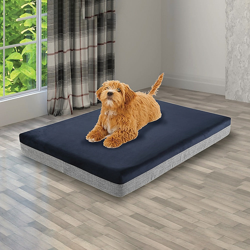 Palermo Memory Foam Orthopedic Dog Bed - 12CM Thick, Waterproof Comfort for Large Breeds