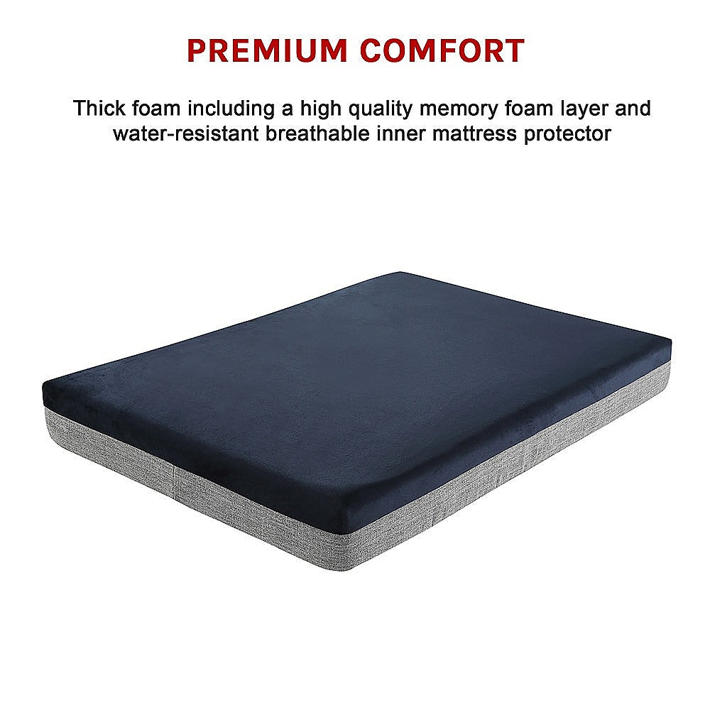 Palermo Memory Foam Orthopedic Dog Bed - 12CM Thick, Waterproof Comfort for Large Breeds