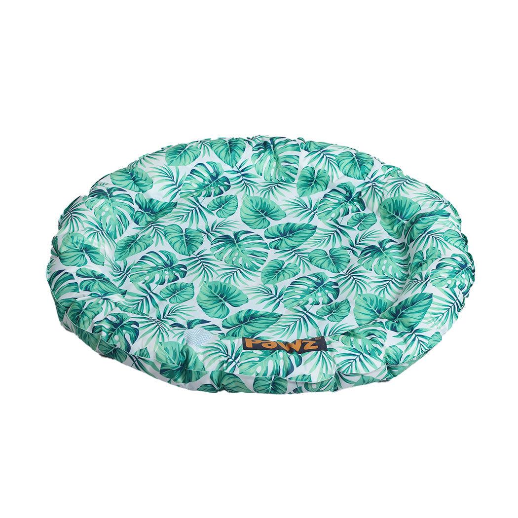 LARGE Dog Beds Pet Cool Bolster Gel Mat - Green