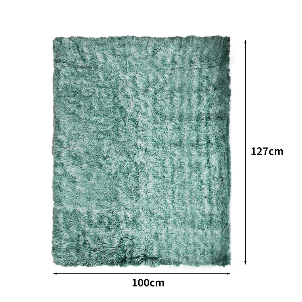 Dog Blanket Pet Cat Mat Puppy Warm Soft Plush Washable Reusable - Teal Large