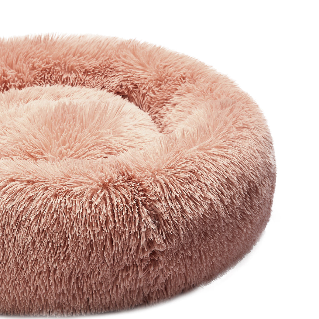 MEDIUM Dog Beds Pet Nest Calming Donut - Pink