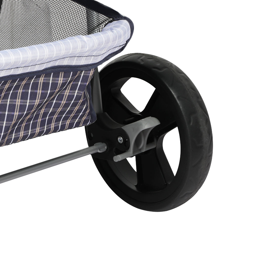 Pet Stroller 3 Wheels Dog Cat Cage Puppy Pushchair Travel Walk Carrier Pram