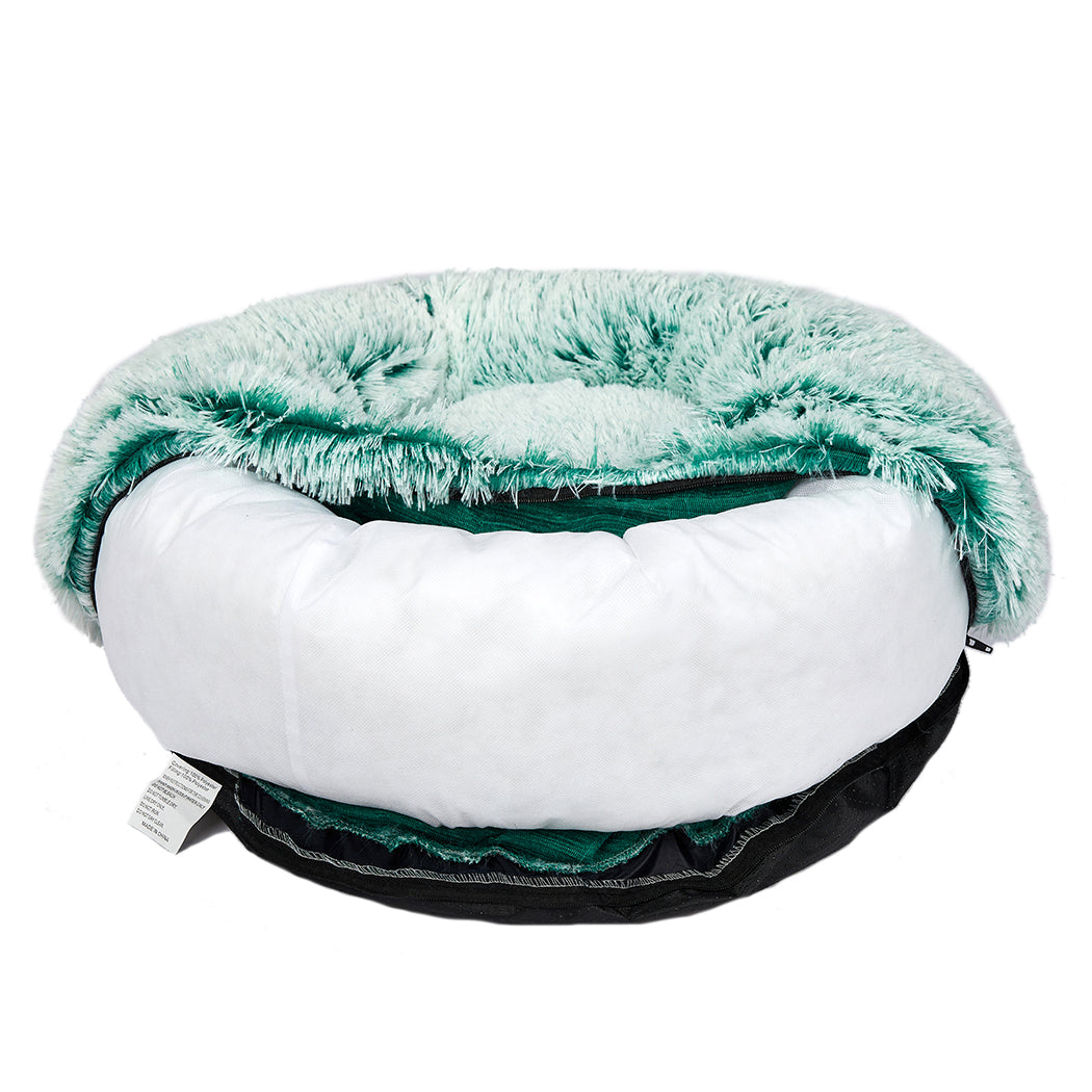 LARGE Dog Beds Pet Donut Nest Calming - Teal