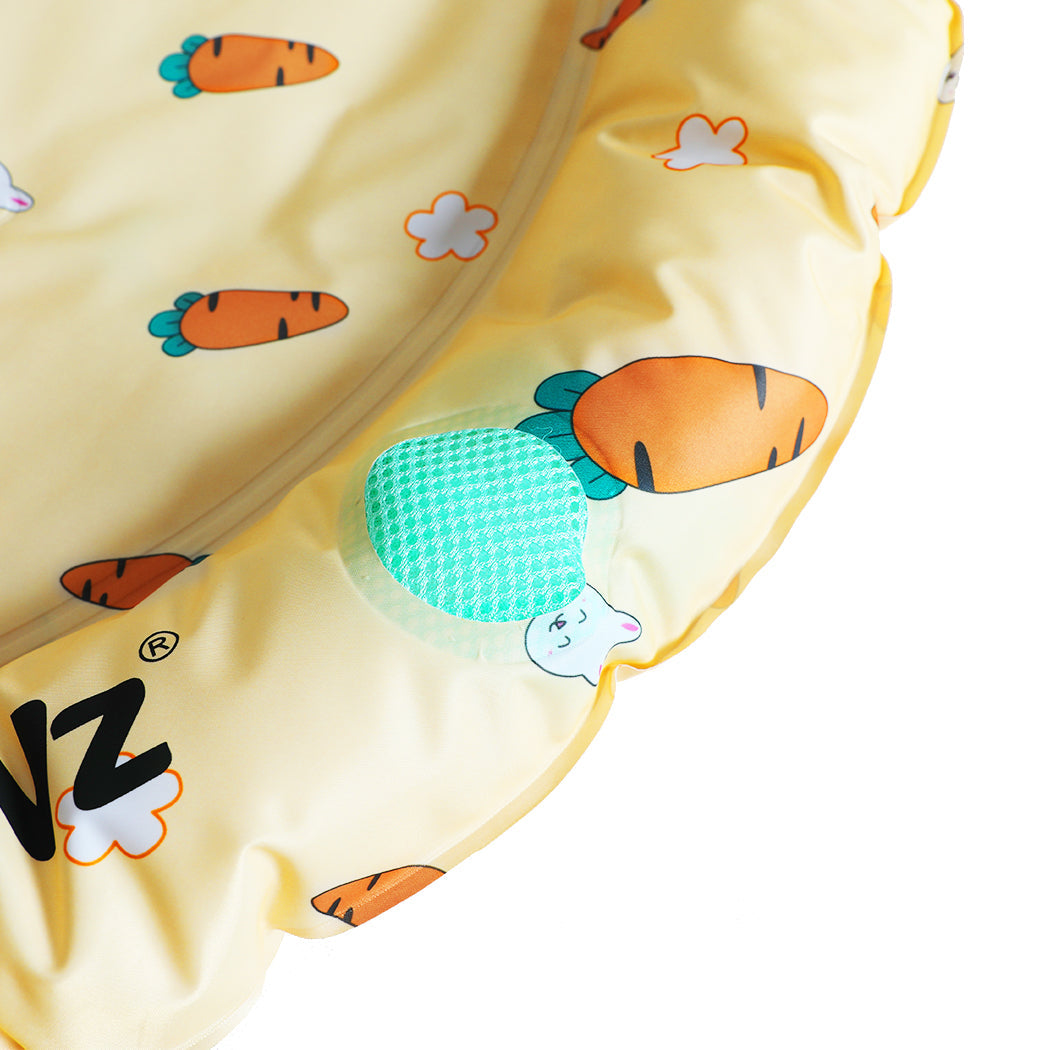 LARGE Dog Beds Pet Bolster Cool Gel Mat - Yellow