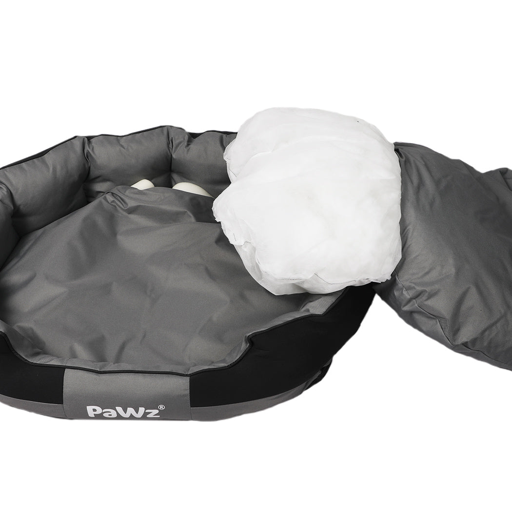 MEDIUM Dog Beds Waterproof Pet Calming - Grey
