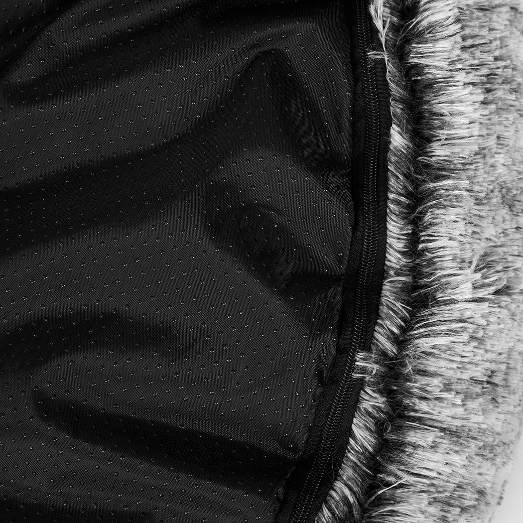 XLarge Dog Beds Pet Donut Nest Calming - Charcoal