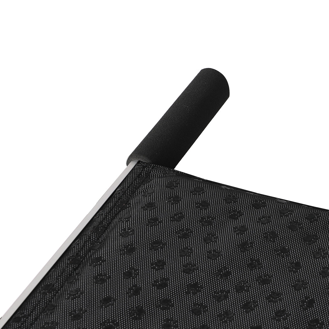 PaWz 6 Steps Dog Ramp Adjustable Height Black