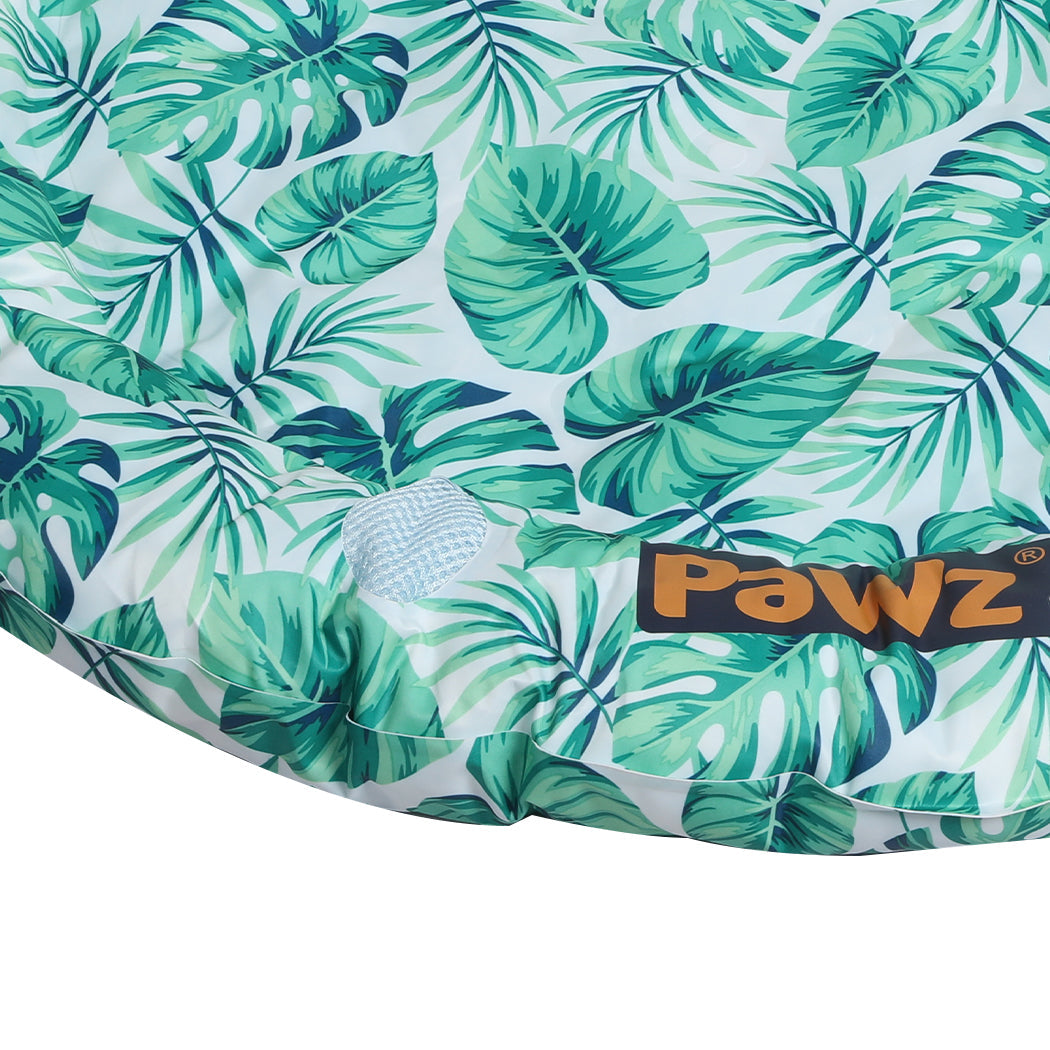 LARGE Dog Beds Pet Cool Bolster Gel Mat - Green