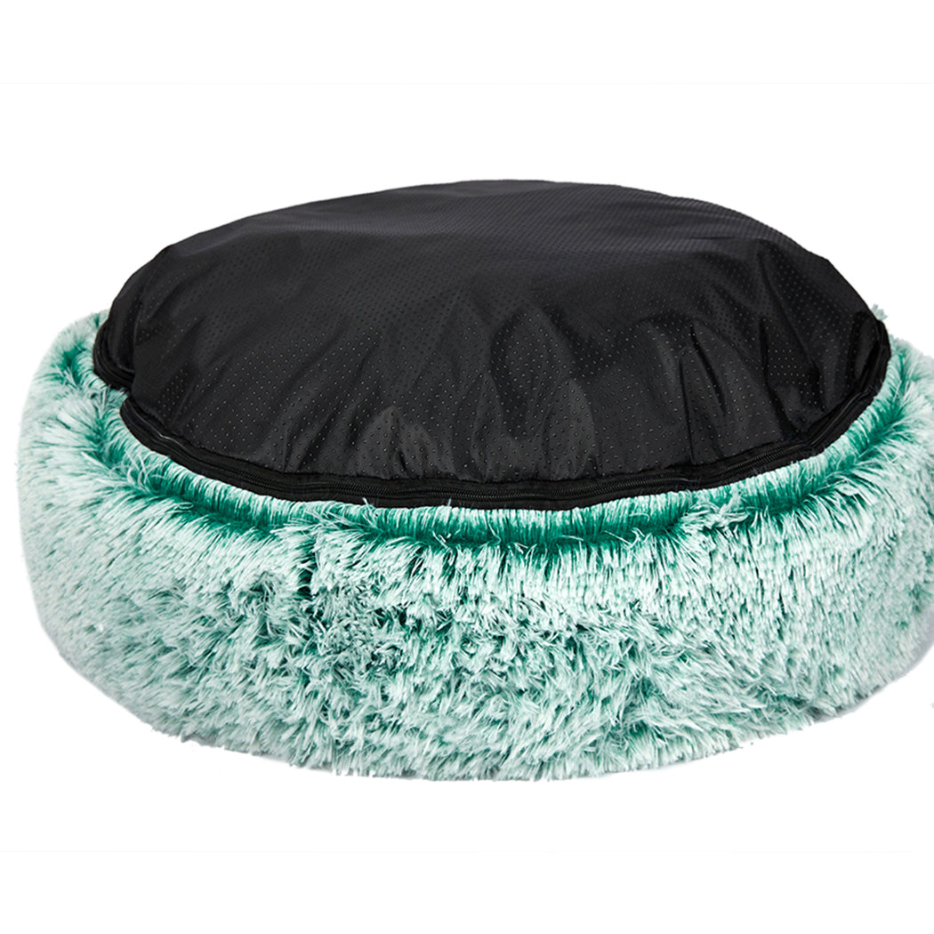MEDIUM Cat Beds Pet Donut Nest Calming - Teal