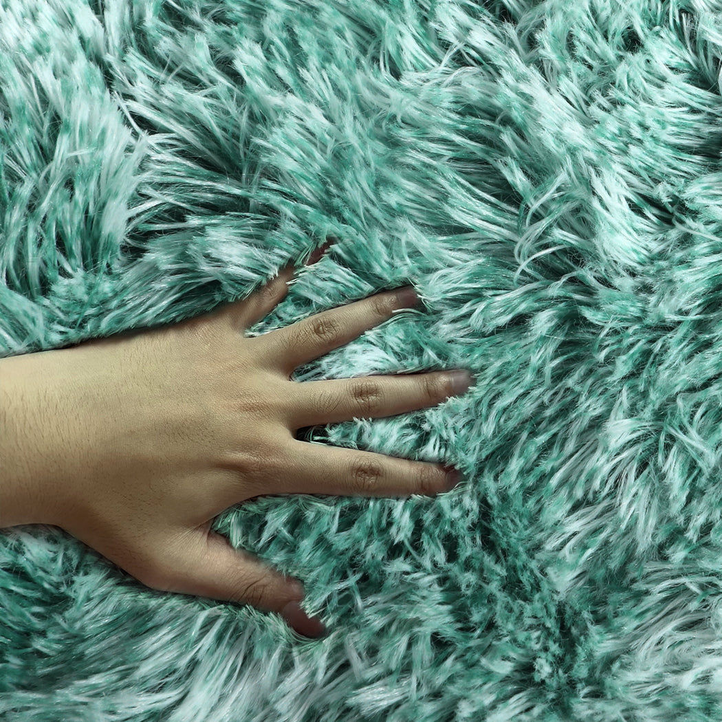 Dog Blanket Pet Cat Mat Puppy Warm Soft Plush Washable Reusable - Teal Large