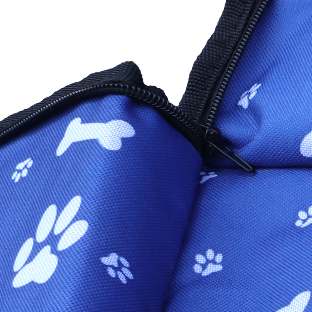 Pet Back Car Seat Cover Hammock Nonslip Dog Puppy Cat Waterproof Rear Blue - Blue