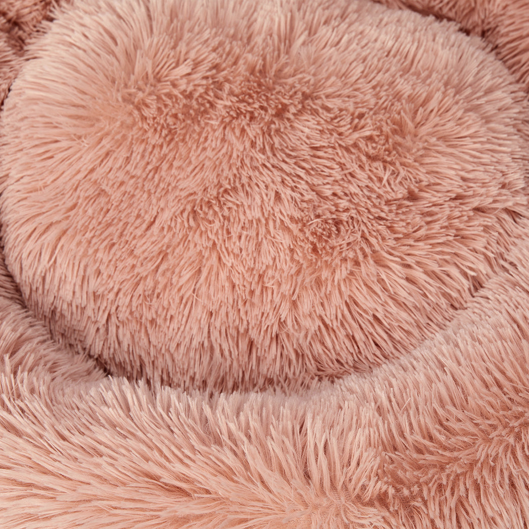 MEDIUM Dog Beds Pet Nest Calming Donut - Pink